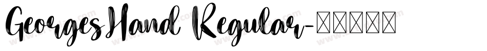 GeorgesHand Regular字体转换